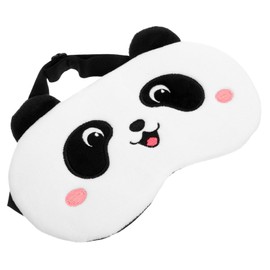 KOMBIUDA Plush Sleep Mask for Adults Cute Cartoon Panda Design Eye Cover for Comfortable Sleep for Naps Travel Light Blocking Relaxation
