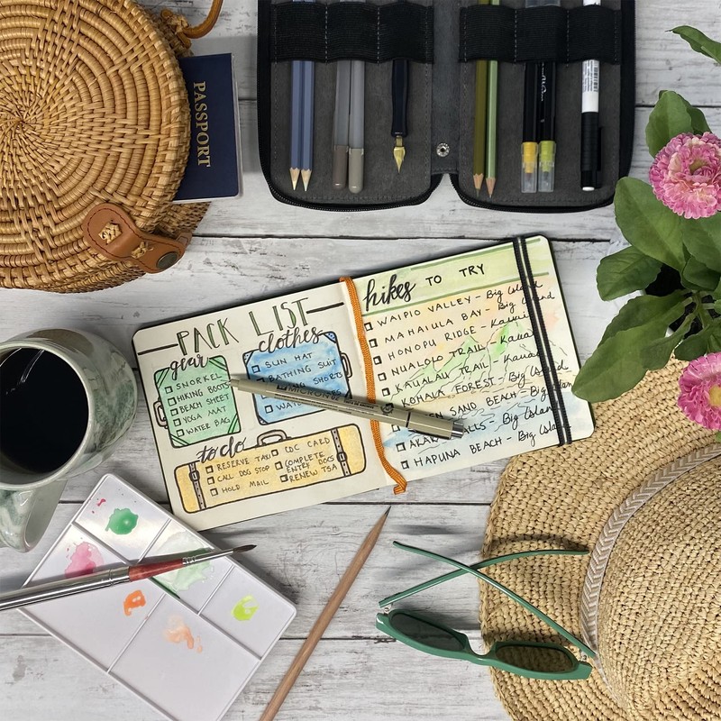 Global Art Materials Drawing Book, Vermilion Red, Large Landscape