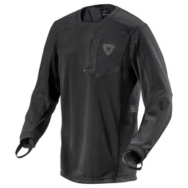 REV'IT! Men's Sierra Adventure Off-Road Motorcycle Jersey (Black - Large)