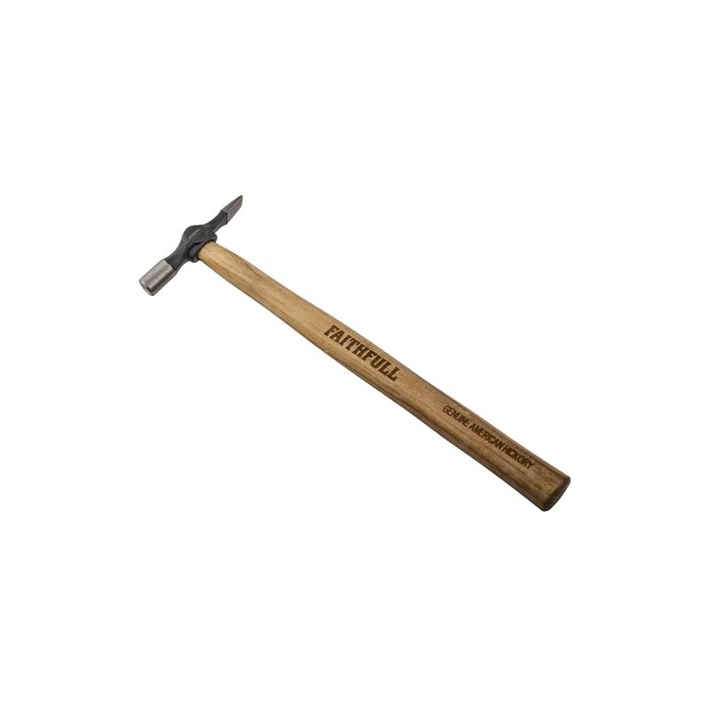 Faithfull 4oz Cross Pein Pin Hammer FSC Hickory Handle 113g