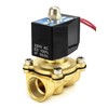 QWORK DN20 Solenoid Valve 220 V 3/4 Inch G Brass
