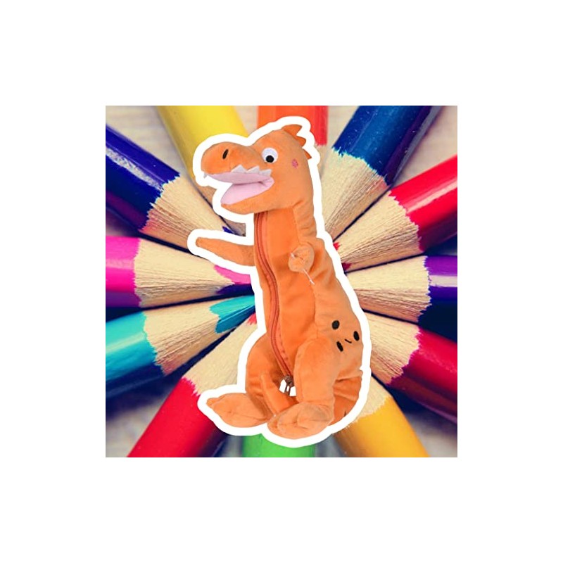 Pencil Case Dino Pencil Case Plush with Zip 36 x