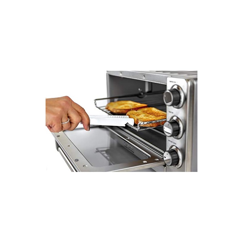 Butterie Toaster Tongs with Oven Rack Hook (Red)