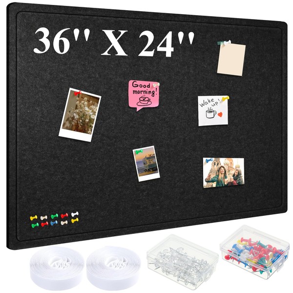 Briwooody Large Bulletin Board Felt Cork Boards for Wall Frameless