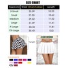 Afibi Minifalda sexy con volantes plisados y cintura elástica para