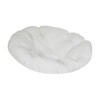 B Baosity Deluxe Egg Chair Cushion for Comfort, White, as