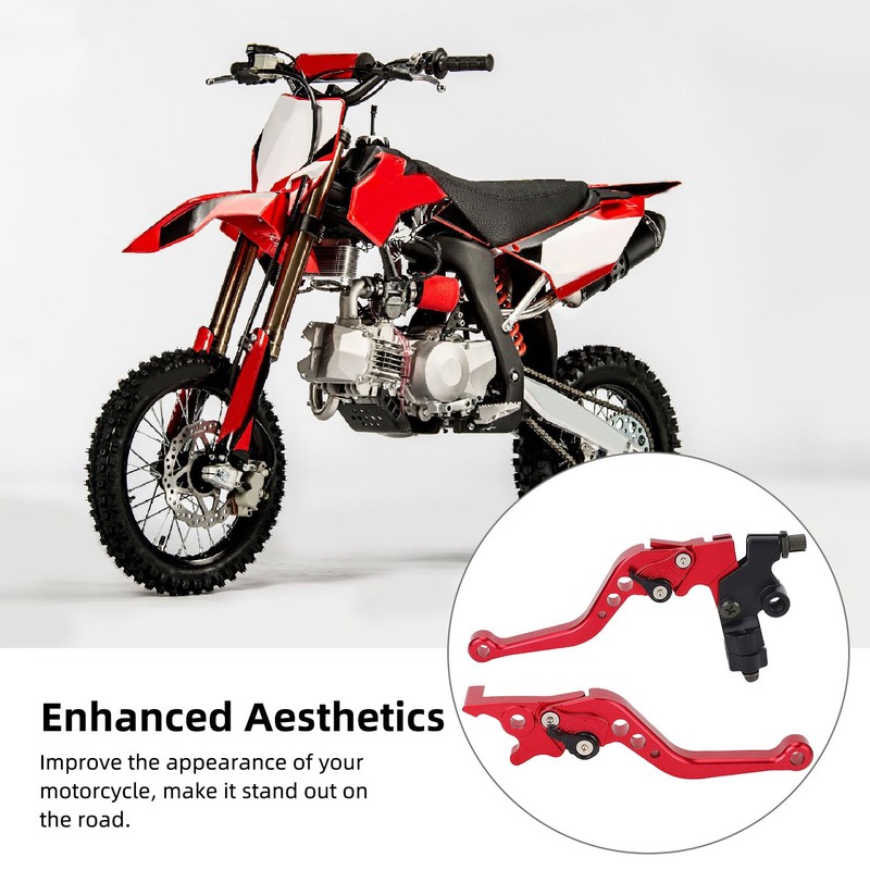 Motorcycle Brake Master Cylinder Clutch Lever, Universal 7/8'' 22mm Handlebar