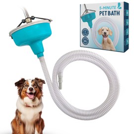 5-MinutePetBath Quick and Gentle Dog Shower Attachment for Shower Head, Portable Pet Wash Station, Dog Washing Kit, Pet Shower Attachment, Dog Shower Head, Shower Hose Attachment, Dog Washing - Green