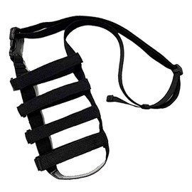 Outdoor Water Bottle Sleeve Water Bottle Protector Portable Bottle Sleeve Adjustable Shoulder Mount Plastic Bottle Sleeve for Adults Kids Black, Iron