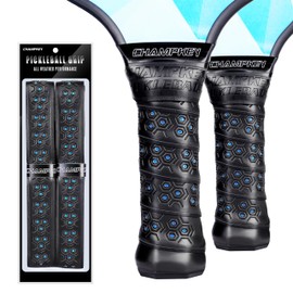 CHAMPKEY Professional Pickleball Paddle Grip Tape 2 Pack - All Weather Performance Pickleball Racket Grip - Improve The Feel and Convergence Characteristics (Blue)