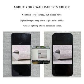 Haimin Grasscloth Wallpaper Peel and Stick 20.9in X 393in Fabric Contact Paper Wall Paper Textured Wallpaper Horizontal Stripes Look Self-Adhesive Thick Vinyl Embossed（Grey White with Pink and Purple）