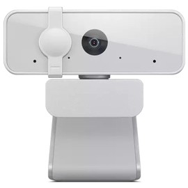 Lenovo HD 1080p cámara web (300 FHD) - Cámara de monitor con ángulo amplio de 95°, rotación de 360° panorámica e inclinación, micrófonos duales, cámara de computadora conectable con obturador de privacidad para trabajo remoto, transmisión y juegos