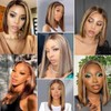 Mysyty Bob Wigs Human Hair 13x4 HD Lace Front Wig