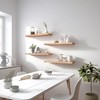 YFYEO Light Wood Floating Shelves for Wall Rustic Wall Shelf