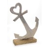 TEMPELWELT Decorative Figure Anchor 19 x 23 cm, Aluminium Mango