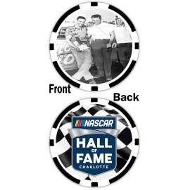 HERB THOMAS - NASCAR HALL OF FAME - POKER CHIP - NASCAR, RACING, HOF