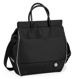 Peg Perego Borsa Diaper Bag - Accessory - Black Shine (Black & Silver)