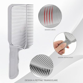 Set di 4 Pezzi Pettine Tagliacapelli,Pettine per Sfumature Capelli Uomo,Pettine Sfumatura Capelli Uomo,Sfumatura Capelli Uomo,Portatile Pettine per Taglio,per Barbieri O A Casa