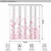 Umpoo Pink Floral Bathroom Shower Curtain Cherry Blossom Dreamy Flowers