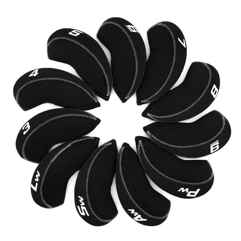 Golf Iron Covers, Golf Iron Head Covers, 11pcs Golf Headcovers