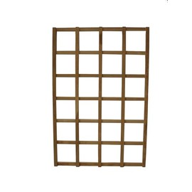 Solid Teak Wood Trellis 24 inches Wide x 36 inches Tall - Fully pre-Assembled - Stainless Steel Hardware