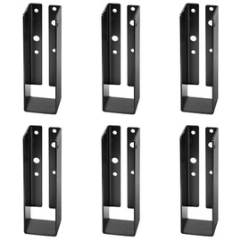 GBGS 6 Pack 2x6 Concealed Joist Hanger,14 Gauge(2 mm),Concealed-Flange Joist Bracket for Floor Deck and Ceiling Joists