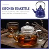 DOITOOL Enamel Tea Kettle Vintage Enamel Teapot 1.1 L Porcelain