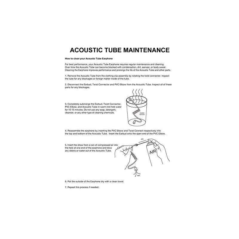 Valley Enterprises 2-Wire Coil Earbud Audio Mic Surveillance Kit Compatible