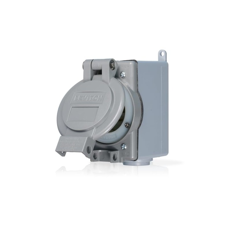 Leviton 30 Amp Generator Power Cord Inlet Kit, 37830-KIT