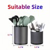 LIBODOUR Utensil Holder,Extra Large Utensil Holder for Kitchen Counter, Silverware