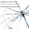 Generisch [12 Ribs Extra Large] 125cm Large Umbrella is Enlarged,