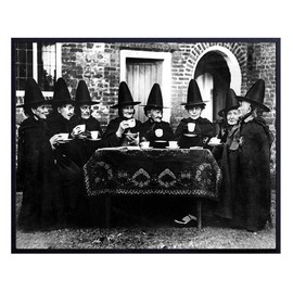 Witch Decor - Witches Coven - Wicca Wiccan Decor - Pagan Supplies - Gothic Home Decor - Paganism Gifts - Goth Room Decor - Gothic Decorations - Vintage Photo - Black Magic, Occult, Witchcraft Wall Art