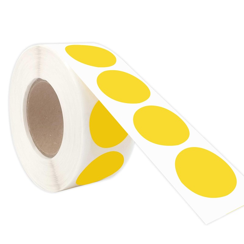 PARLAIM 1 Inch Round Permanent Adhesive Color-Code Dot Stickers,1000 per