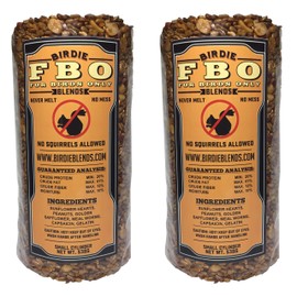 Birdie Blends FBO: for Birds Only Wild Bird Seed 4" Cylinders - Squirrels Don't Like It! (2 - 4" Cylinders)