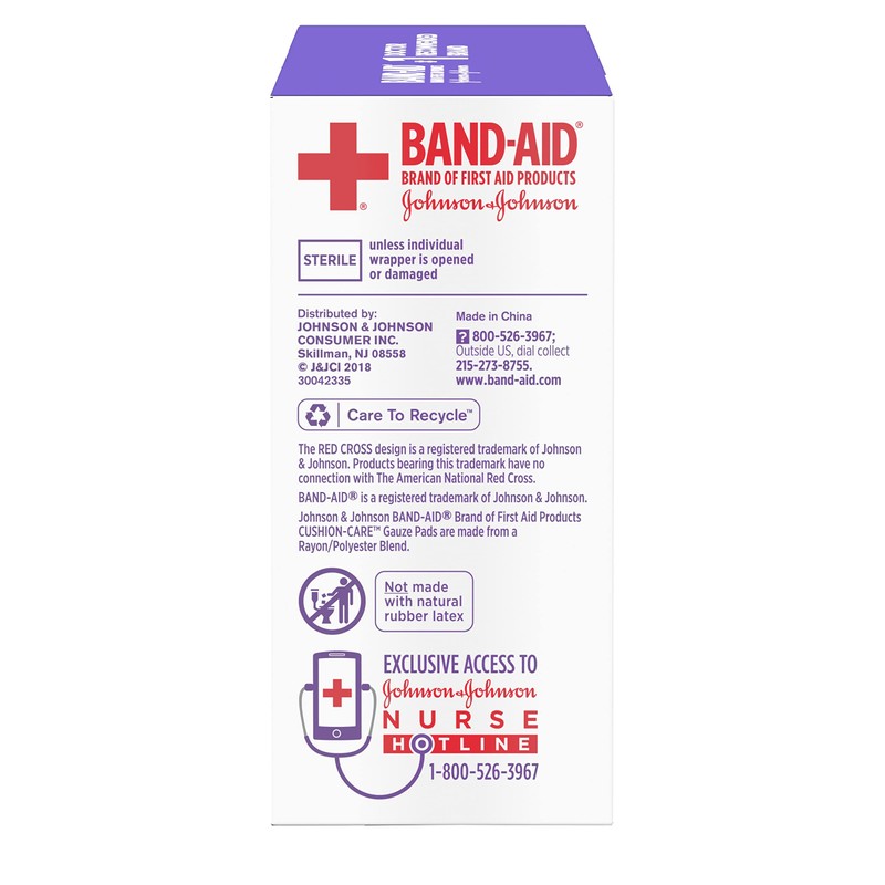 Band-Aid Band-Aid Brand Cushion Care Non-Stick Gauze Pads, Individually-Wrapped, Medium,