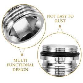 SUPVOX 2pcs Kitchen Faucet Adapter Kit Durable Tank Valve Adapter for Sink Faucet to Hose Connection Compatible with Water Filters Sprayers and Garden