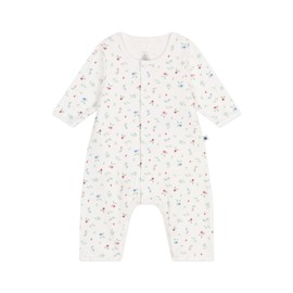 Petit Bateau Baby Girls' Bodyjama, White and multicoloured