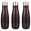 DOITOOL 3pcs Wooden File Handle with Metal Collars for Garage