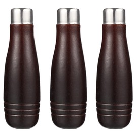 DOITOOL 3pcs Wooden File Handle with Metal Collars for Garage Woodworking Carpenter Tool Maintenance File Cutting Tool Craft