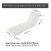 Maphissus 2 Pack 77x24 inch Lounge Chair Cushions for Outdoor
