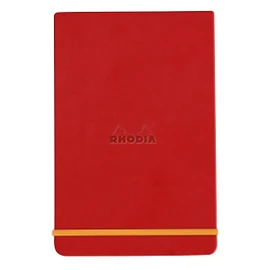 Rhodia 194366C Notebook Webnotepad 9 x 14 cm, 96 Sheets Removable Lined 90 g, Pack of 1, Clapping Red