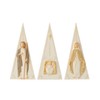 Enesco Foundations Holy Family Nativity Pyramid Figurine Set, 9.25 Inch,