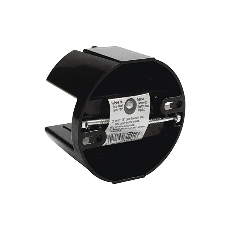 Hubbell-Raco 7120 4" Ceiling Fan Box, Saddle Type, Depth: 2-5/8",