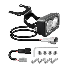 WUMZIJ Dirt Bike Headlight Kit with Mount Bracket Fit for SurRon Segway X260 and Talaria, Clear White Floodlight