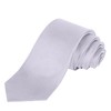 JUNMEISI Men's Ties Solid Pure Color 3.15" (8CM) Necktie Grey