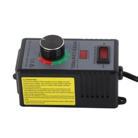 Spacnana AC220-240V Input 0-220VAC Output Variable Speed Controller with Overload for Fans, Motors, Power Tools (UK Style)