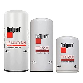 LF14000NN - FF2200 - FF2203 Fleetguard Filter Kit for ISX Cummins Pre- 2010 Engines (25,000 Miles)