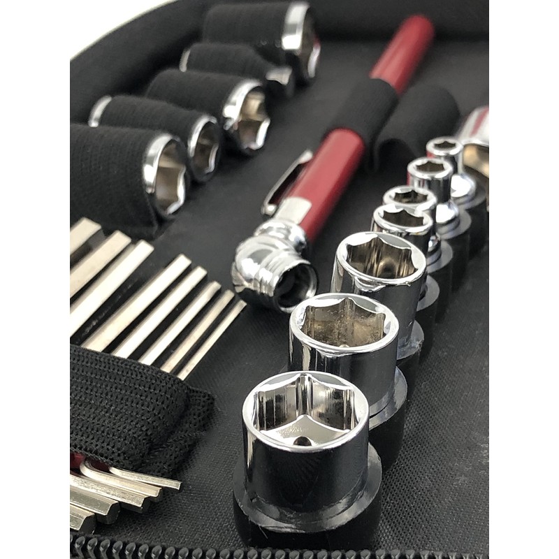 Apollo Tools 56 Piece Compact SAE Auto Tool Set in