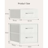 Homsorout Stackable Storage Drawers - 2 Tier Closet Drawers, Closet