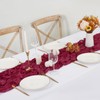 12 Pack Burgundy Cheesecloth Table Runner,10FT Gauze Boho Long Easter